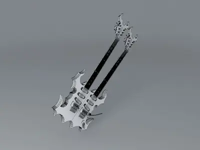 Sands Double Neck Underworld Guitar Free 3D model