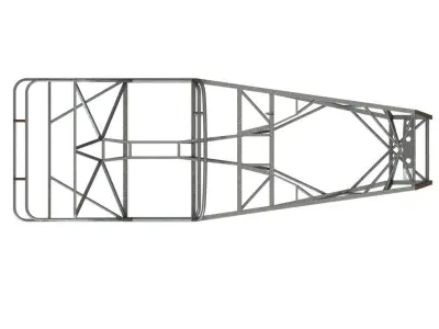 Locost seven chassis   Caterham  and Lotus 7 inspiration 3D model