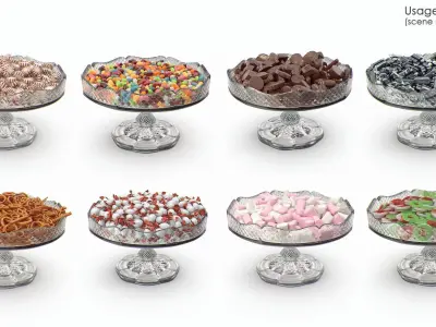 Fancy Crystal Bowl 3D model