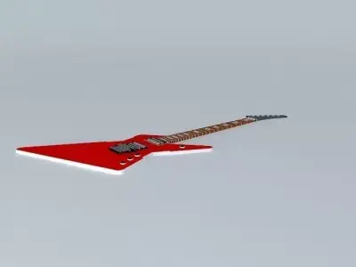 Electric Guitar of DOOOOOM Free 3D model