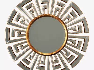 Cyan design cleopatra clear and gold mirror 3D model