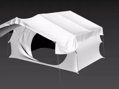 Tent 8-person Uw Opened  3D model