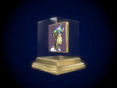 Mutant Ape 28 Gold Club Low-poly 3D model