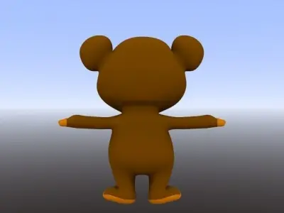 BEAR CARTOON Low-poly 3D model