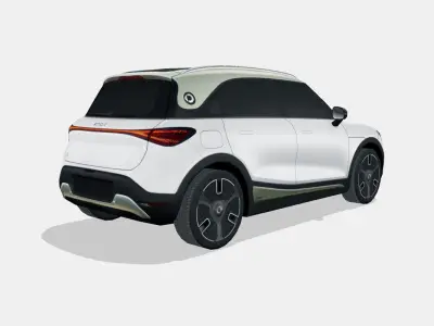 Smart 1 2023 Low-poly 3D model