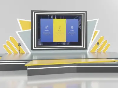 Event Stage or Podium Model 3D model