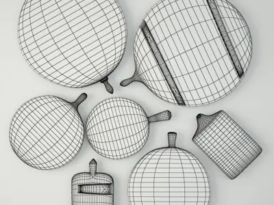 Antique Cutting Boards 3D model