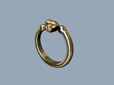 Horse leg ring 3D print model