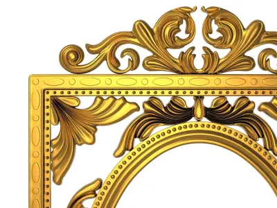 carved frame 3D model 52