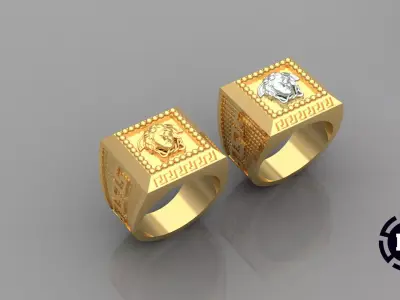 Anillo Medusa 3D print model
