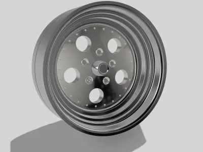 15inch Dragway Indy wheels with 3 offsets  3D print model