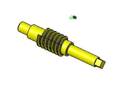 WORM AND GEAR 3D print model