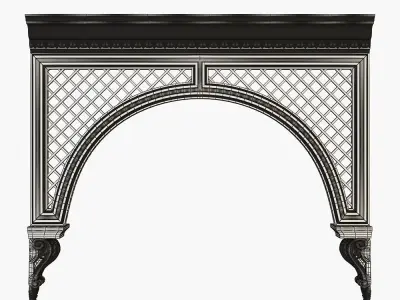 Architectural arch 3D model
