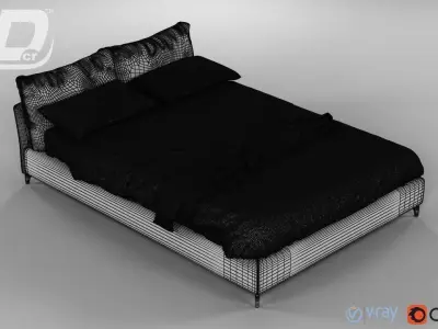 Oasis Bed 3D model