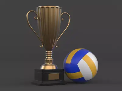 Cup Trophy 3D model get