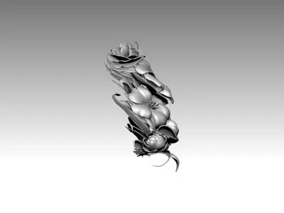 Flowers set  3D print model