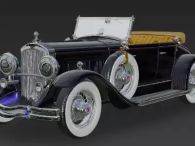 Antique car 3d model for blender and any other software 3D model