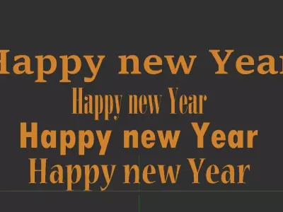 HAPPY NEW YEAR  3D print model