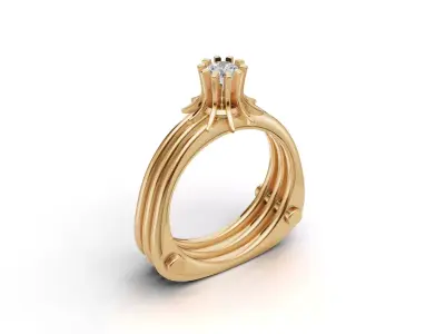 ring woman  3D print model 161
