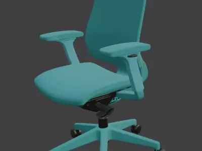 Modern Executive Office Chair High Detail 3D Model 3D model