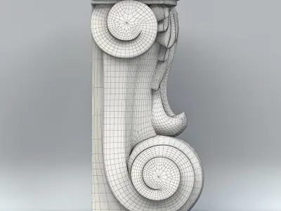 Furniture leg 008 3D model