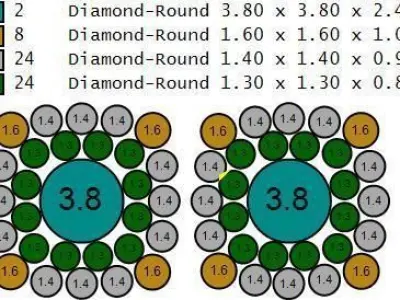 Earrings Diamond 3D print model