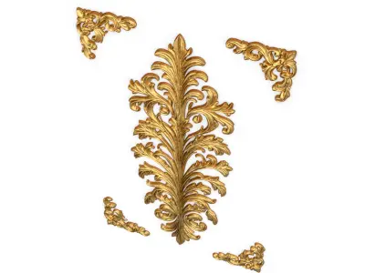 Classic decor ornament carved 45 3D model