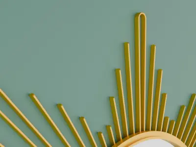 Sun-shaped mirror 001 3d model 3D model