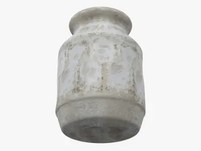 Old Clay Vase Low-poly 3D model