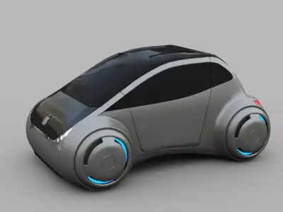 APPLE CONCEPT CAR  G2 rigged 3D model