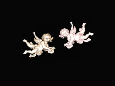angel baby jewelry pendants 3D print model