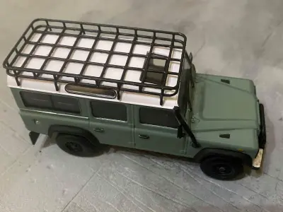 1-43 SCALE MODEL LAND ROVER DEFENDER 110 ROOF RACK  AND LADDER 3D print model