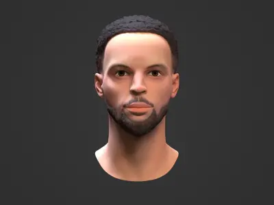 Steph Curry Free low-poly 3D model