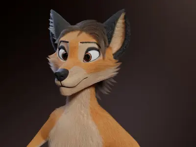 Dakota Anthro Fox 3D model