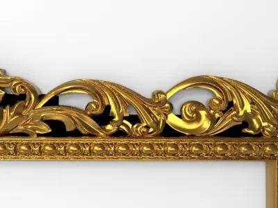 carved frame  3D print model