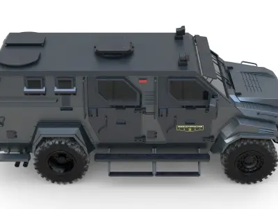 Pit-Bull VX SWAT Truck 3D model