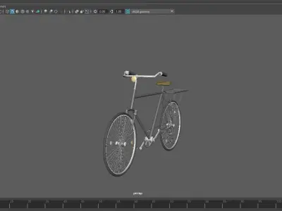 Vintage Raleigh bike 3D model