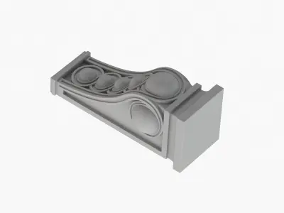 Scroll Corbel 48 - 3D Printable 3D model