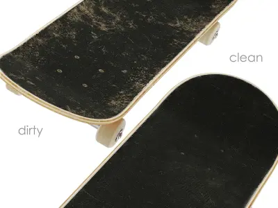 Skateboard 3D model 10