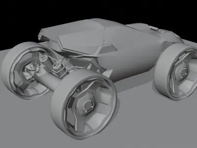 Futuristic Sci Fi Model Concept 3D model