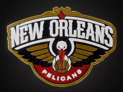 New Orleans Pelicans logo - Cinematic - 3D print 3D model