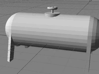 Gas Tank - Cylinder Type 3 3D model