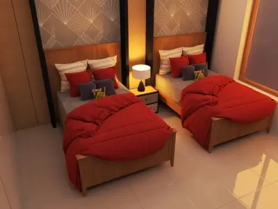 Kids Room Free low-poly 3D model