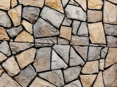 Stone Wall 3D model