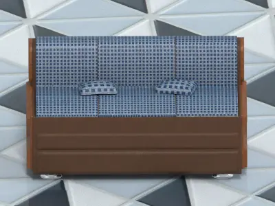 CUSHION sofa with cushions 3D model