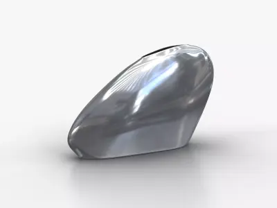 Aluminium Vase M Low-poly 3D model