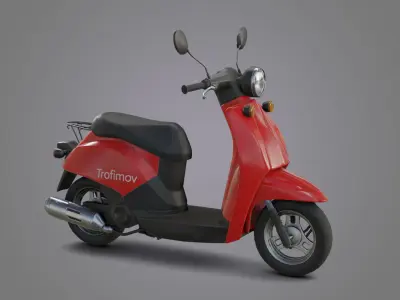 City Moto Scooter  Low-poly 3D model