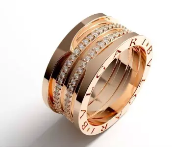 Bvlgari b zero rings 3D print model