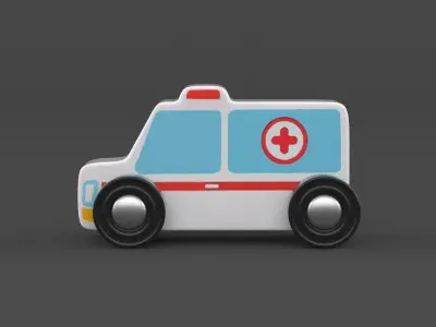 Wooden Street Sign 3D model