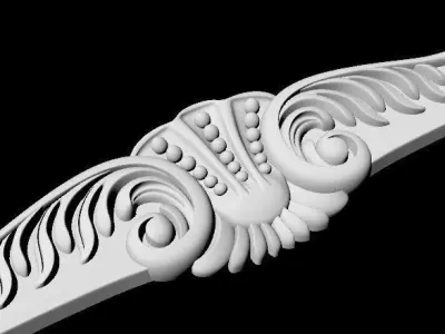 Central decor ornament for furniture 3D model 707